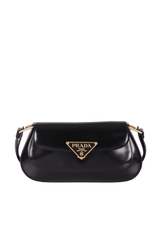 BRUSHED LEATHER LOGO BAG