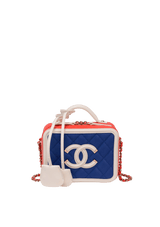 SMALL CC FILIGREE VANITY CASE CAVIAR
