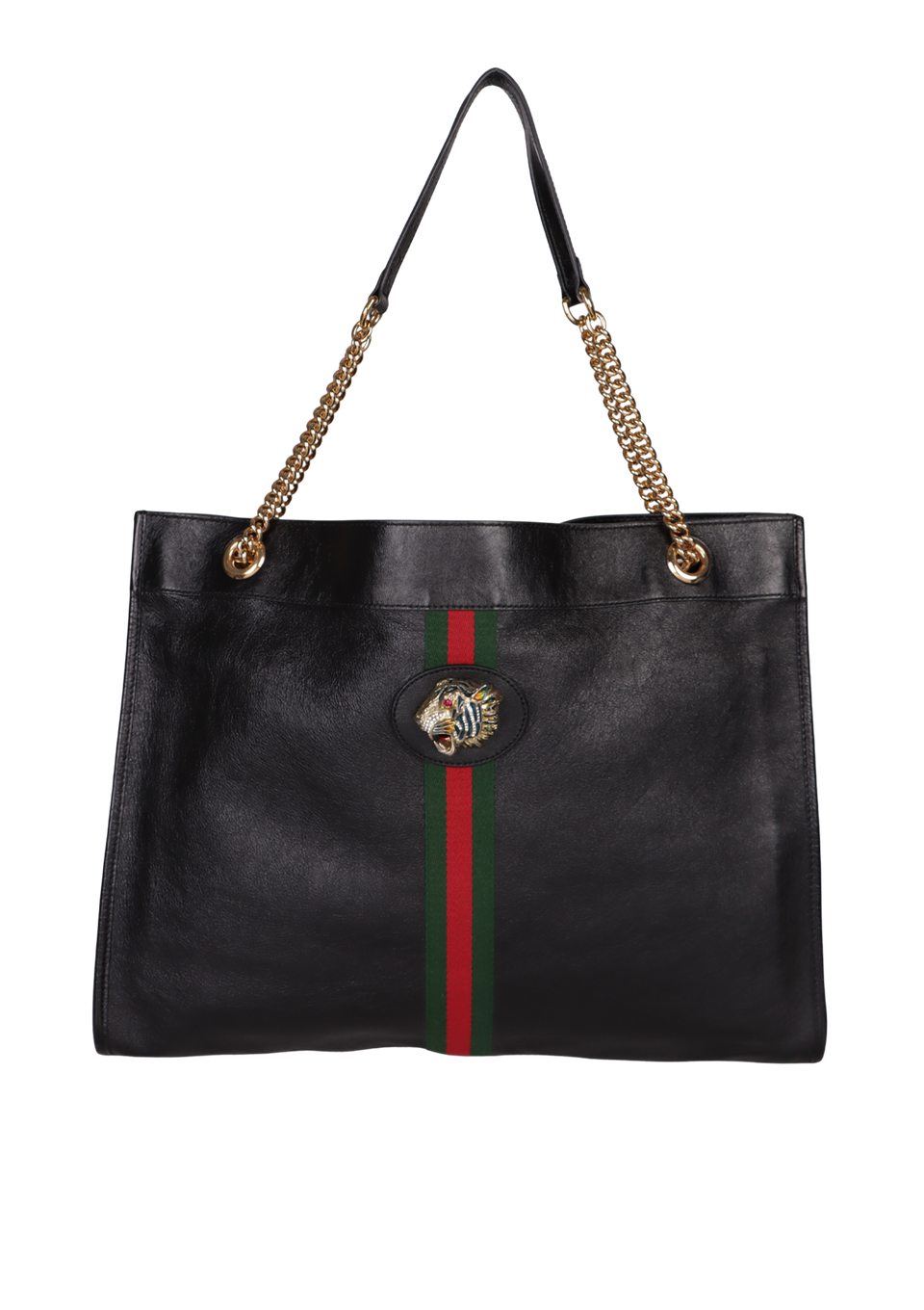 Gucci Rajah バッグ 黒と赤 チェーンストラップ付き BOLSA GUCCI RAJAH CHAIN TOTE PRETO ORIGINAL – Gringa