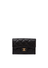 INTERLOCKING CC LOGO COMPACT WALLET