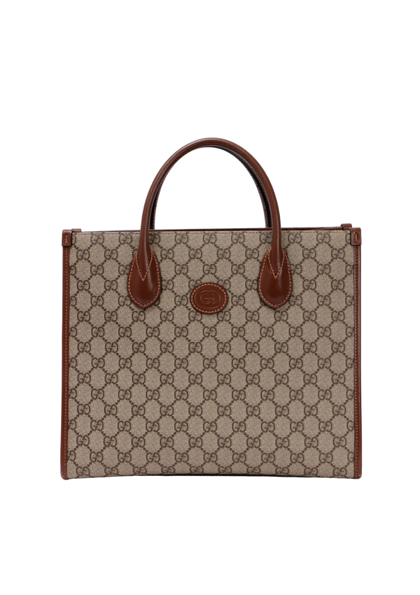 GG SUPREME INTERLOCKING G SMALL TOTE