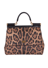 LARGE LEOPARD MISS SICILY BAG