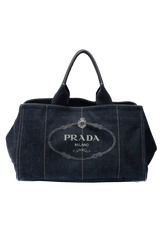 DENIM CANAPA LOGO TOTE