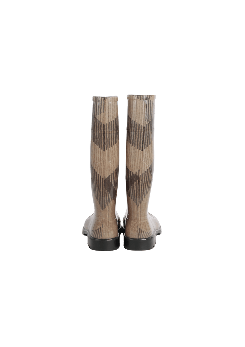 HOUSE CHECK RUBBER BOOTS 38