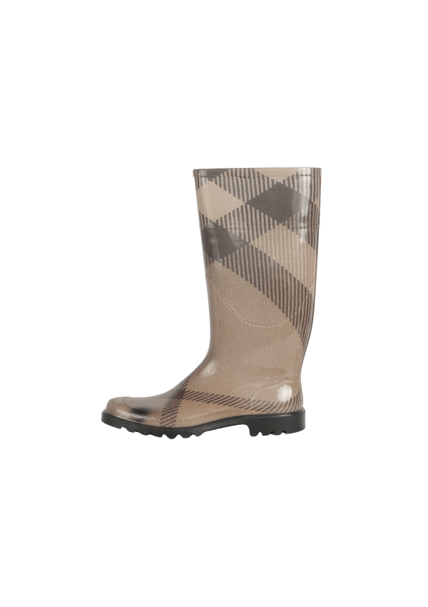 HOUSE CHECK RUBBER BOOTS 38