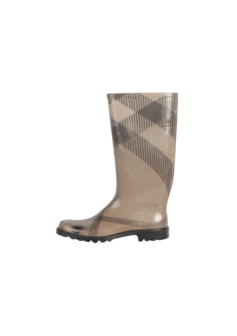 HOUSE CHECK RUBBER BOOTS 38