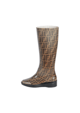 ZUCCA FF LOGO RUBBER BOOTS 34