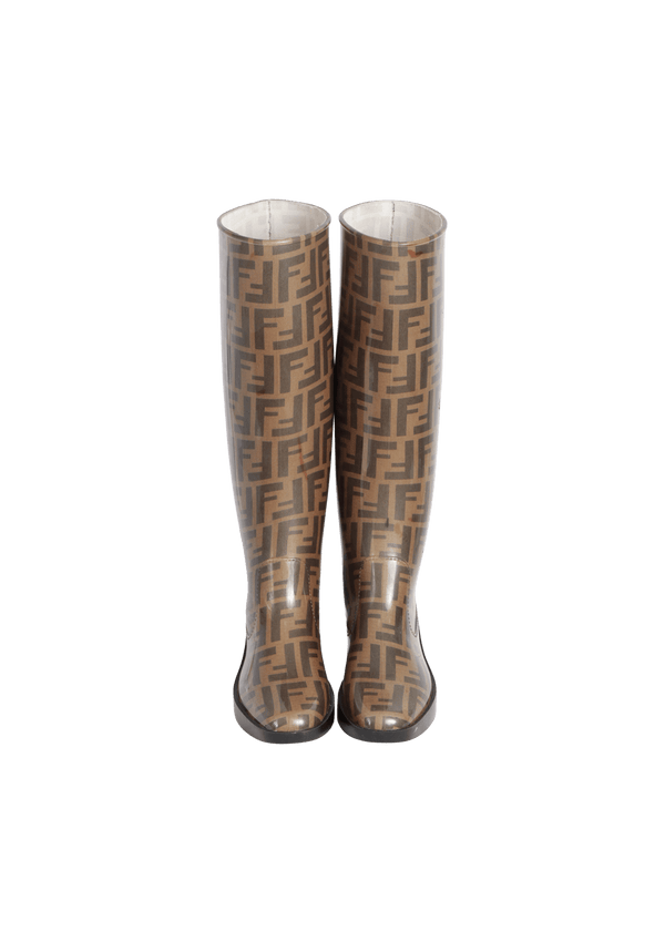 ZUCCA FF LOGO RUBBER BOOTS 34