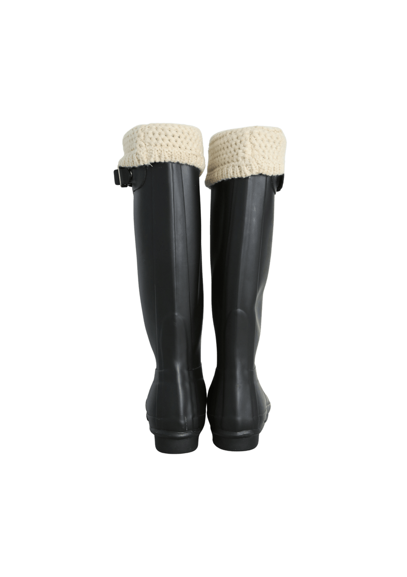 ORIGINAL TALL RAIN BOOTS 36 W/SOCKS 36