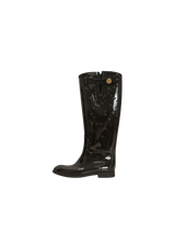 MONOGRAM DROP RUBBER RAIN BOOTS 34