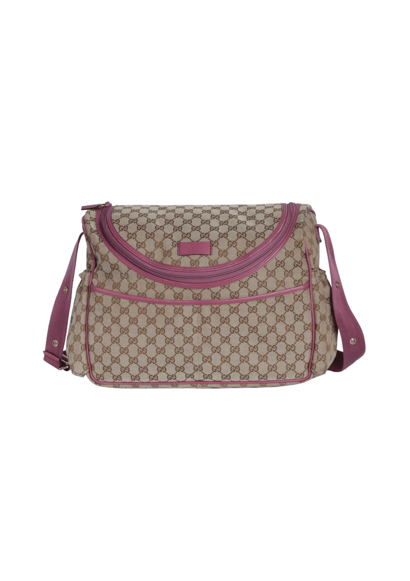 GG CANVAS DIAPER BAG