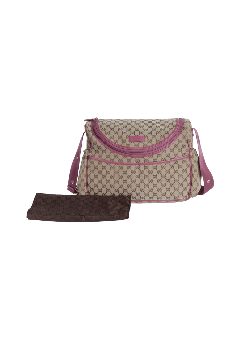 GG CANVAS DIAPER BAG