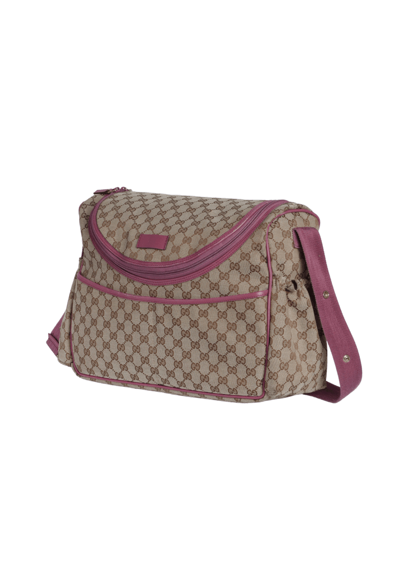 GG CANVAS DIAPER BAG