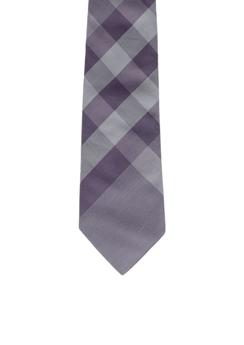 Burberry purple online plaid tie