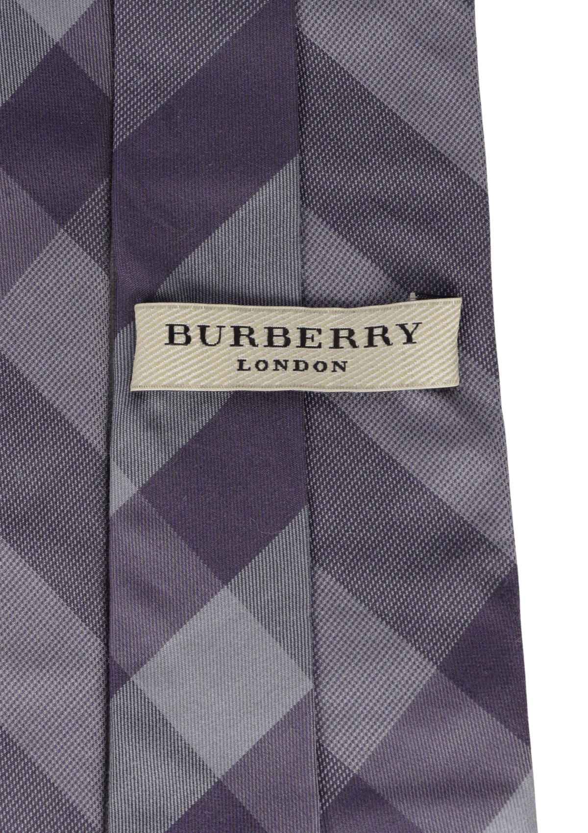 GRAVATA BURBERRY CHECK TIE ROXO ORIGINAL Gringa