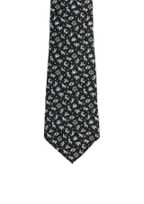 ZODIAC PRINTED SILK TIE