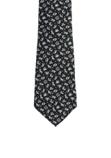 ZODIAC PRINTED SILK TIE