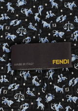 ZODIAC PRINTED SILK TIE