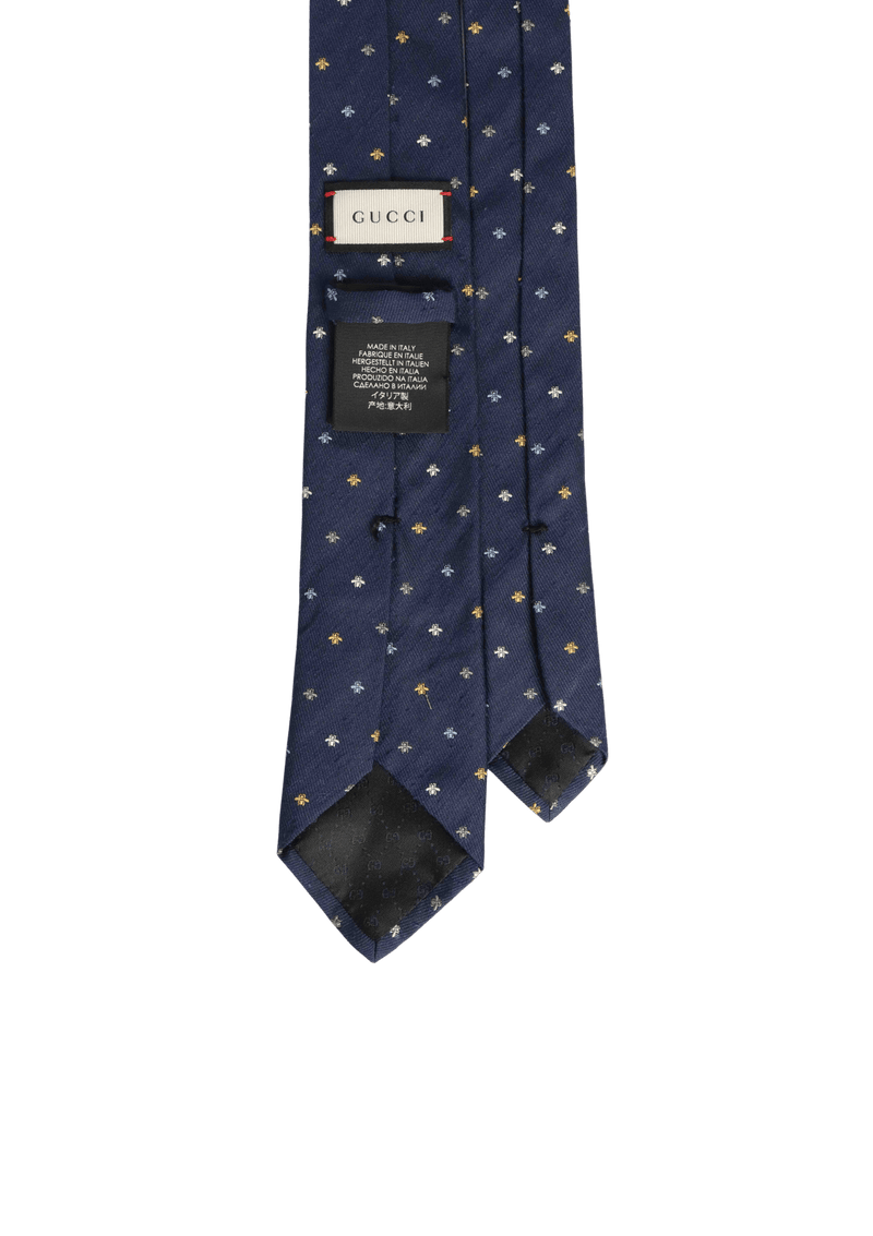 BEE PATTERN SILK TIE