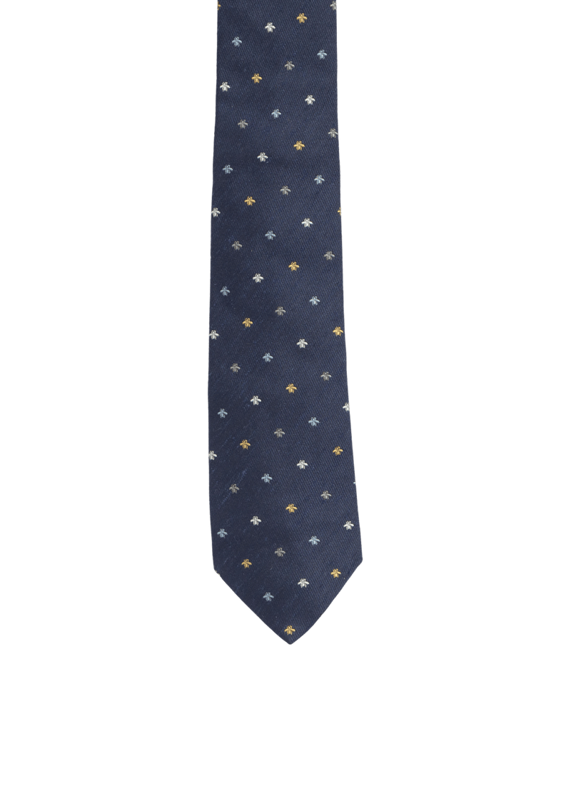 BEE PATTERN SILK TIE