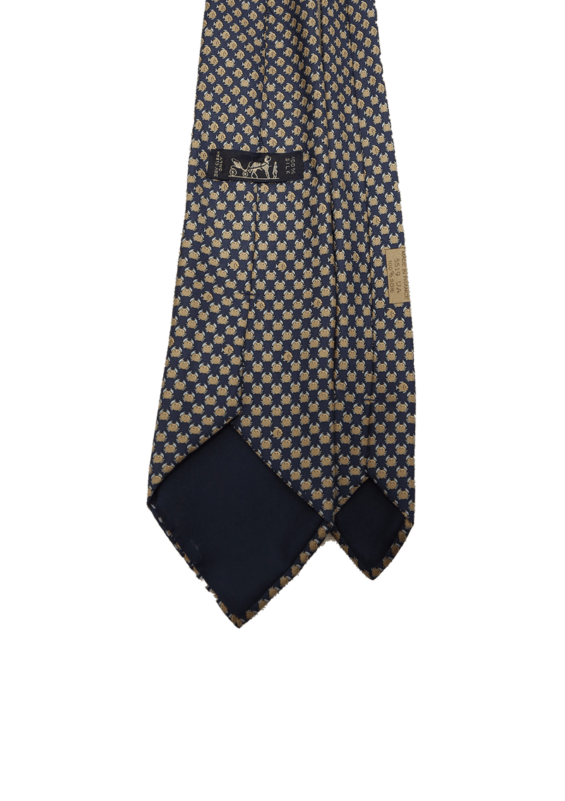 FISH AND CRAB SILK TIE