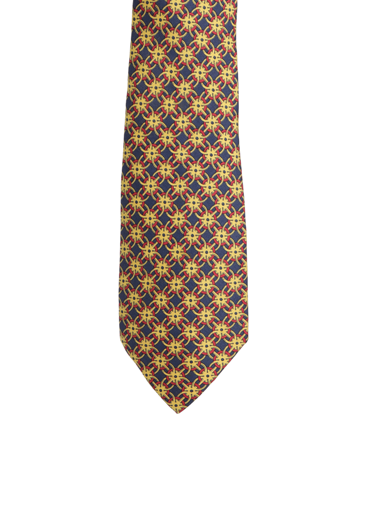 GRAVATA HERMÈS PRINTED SILK TIE AZUL ORIGINAL – Gringa