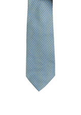 GRAVATA SALVATORE FERRAGAMO PRINTED SILK TIE AZUL ORIGINAL – Gringa