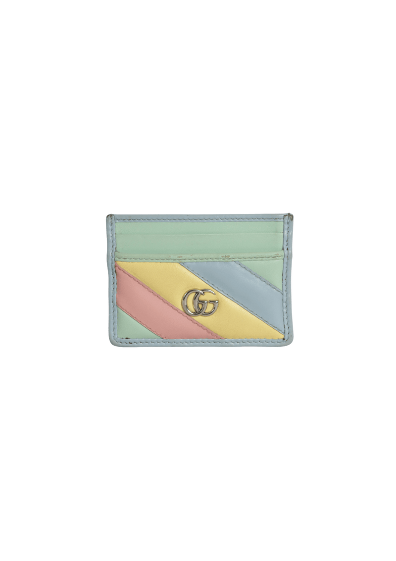 GG MARMONT DIAGONAL MULTICOLOR CARDHOLDER