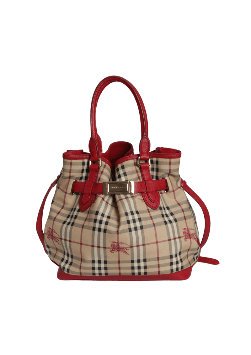 HAYMARKET CHECK BELTED BAG