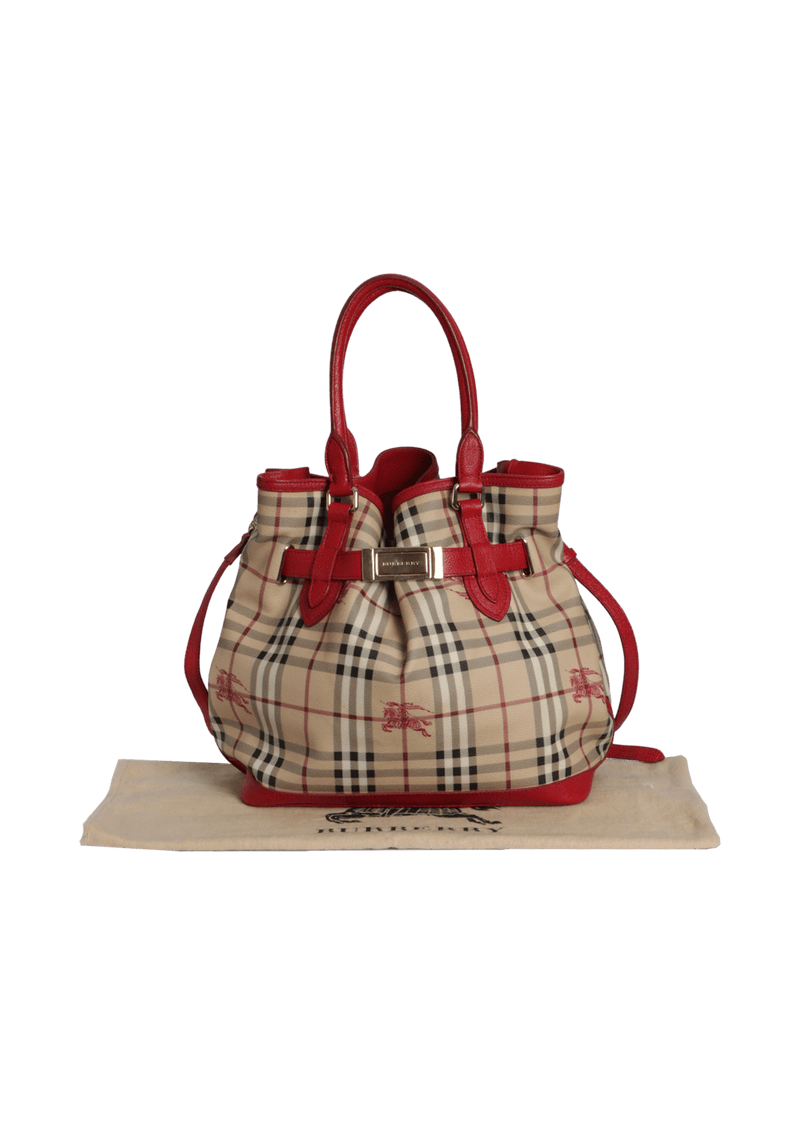 HAYMARKET CHECK BELTED BAG