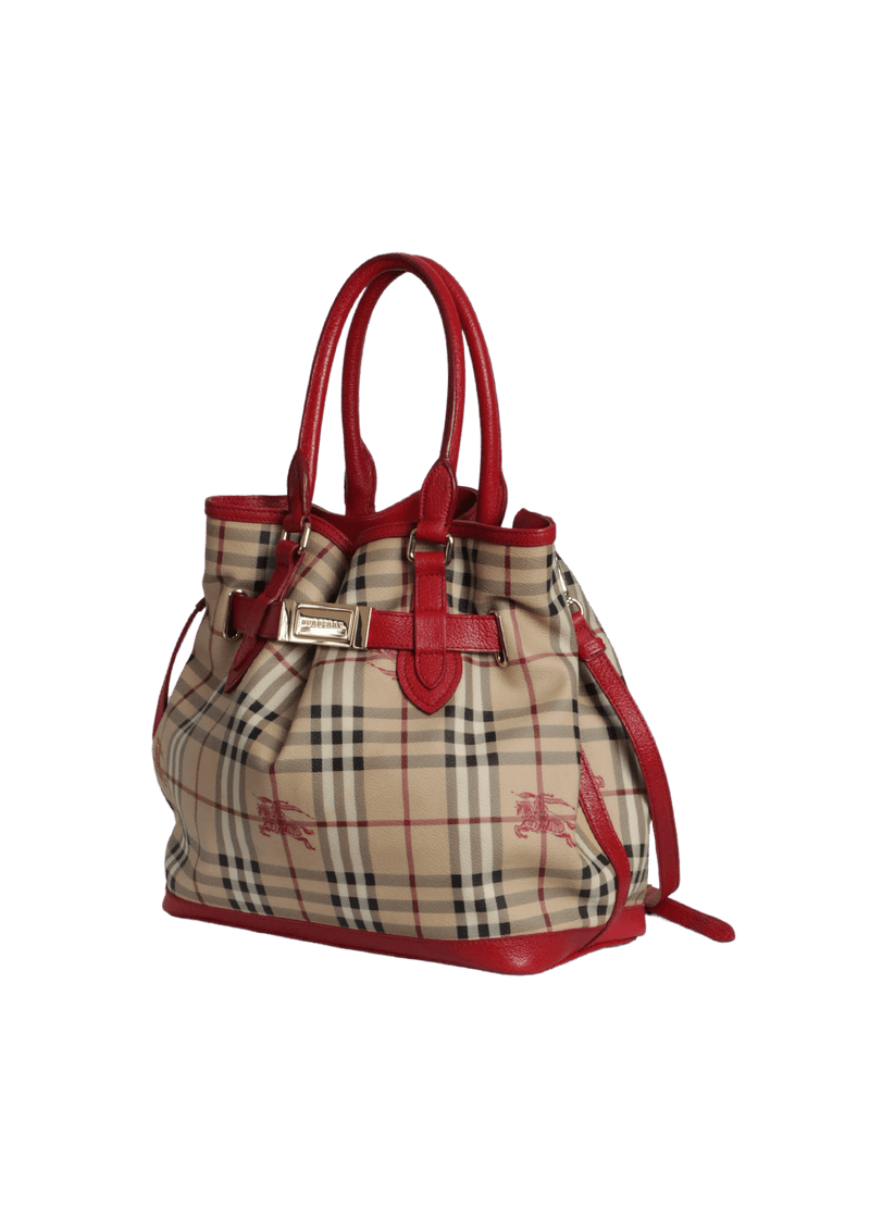 HAYMARKET CHECK BELTED BAG