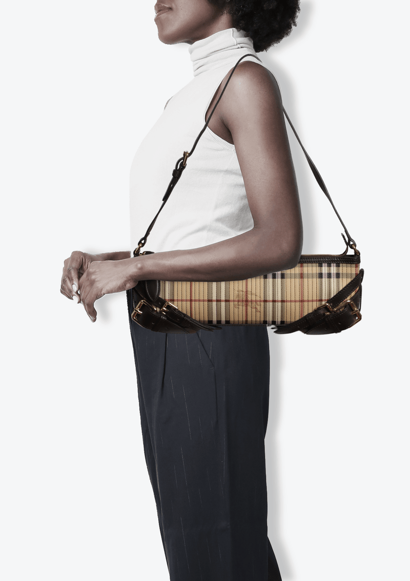 HAYMARKET CHECK SHOULDER BAG