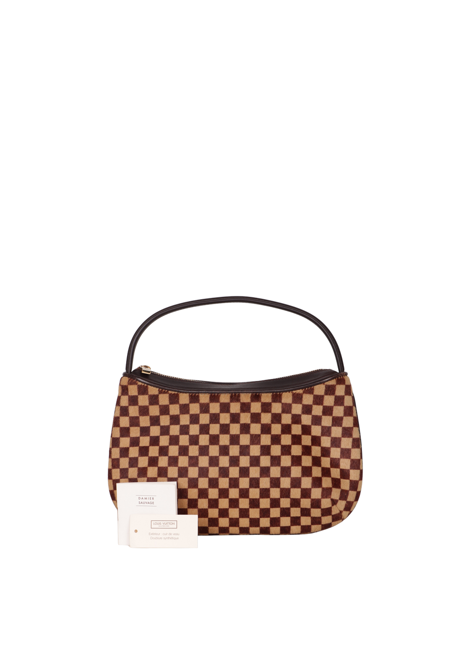 BOLSA LOUIS VUITTON DAMIER SAUVAGE GAZELLE POCHETTE MARROM