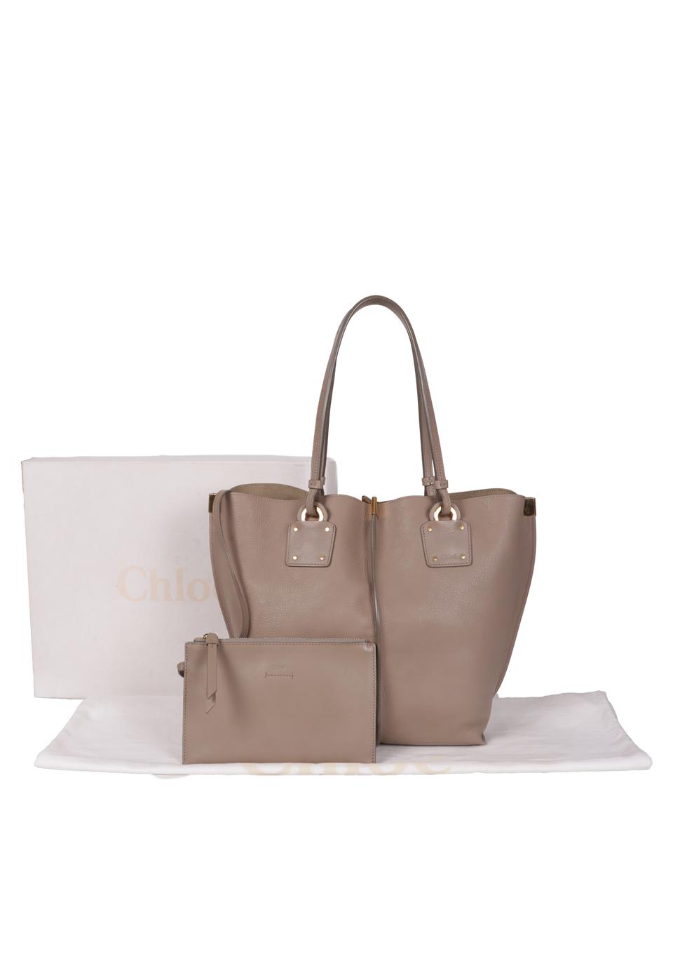BOLSA CHLOé MEDIUM VICK TOTE BEGE ORIGINAL – Gringa