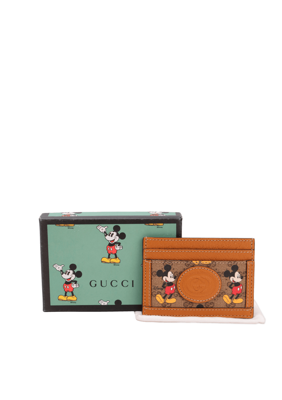 CARTEIRA GUCCI X DISNEY MICKEY MOUSE MICRO GG MONOGRAM CARD HOLDER