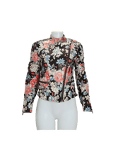 FLORAL BIKER JACKET 36