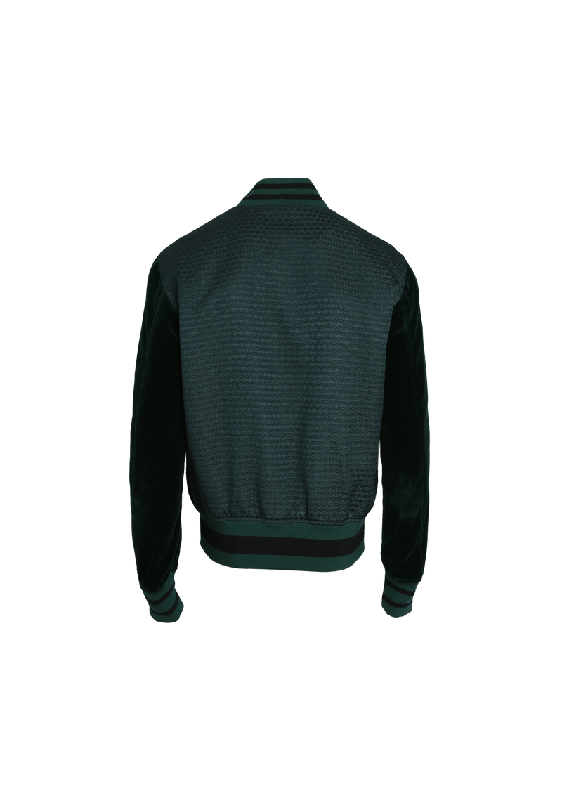 JACQUARD AND VELVET BOMBER JACKET 48