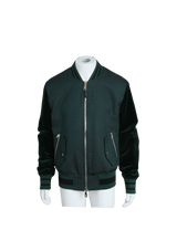 JACQUARD AND VELVET BOMBER JACKET 48