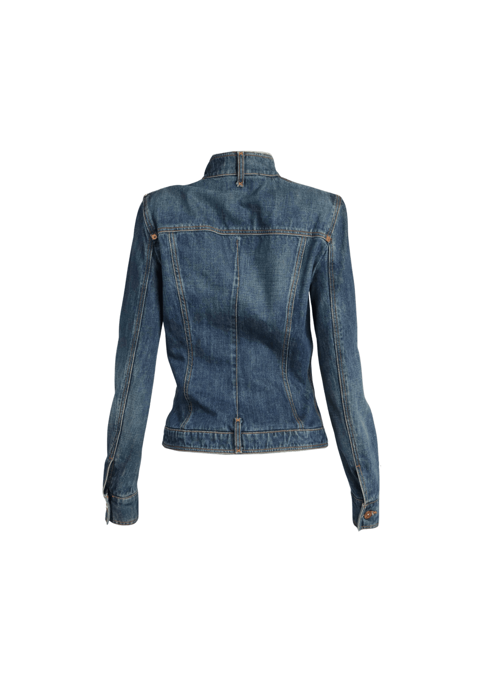 JAQUETA DOLCE & GABBANA VINTAGE DENIM JACKET 40 AZUL ORIGINAL – Gringa