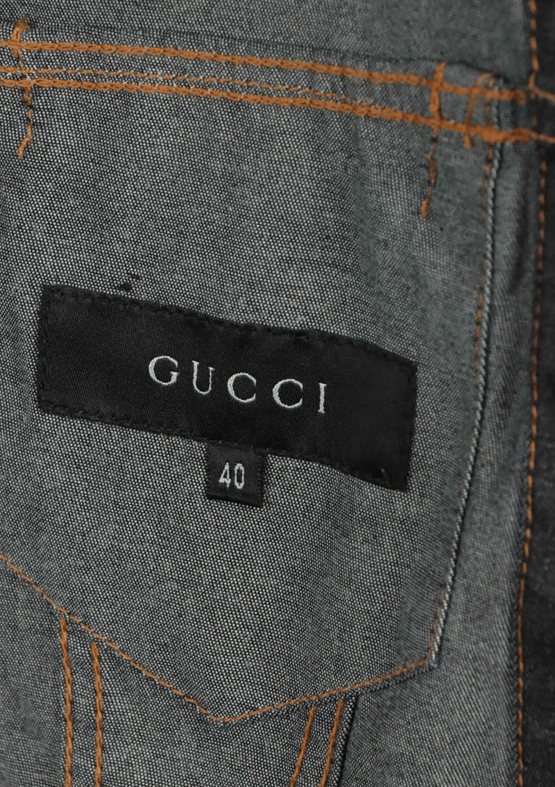 Jaqueta jeans cheap gucci feminina