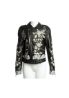 LEATHER EMBROIDERY JACKET 40