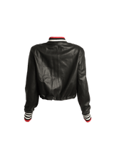 LEATHER WEB JACKET