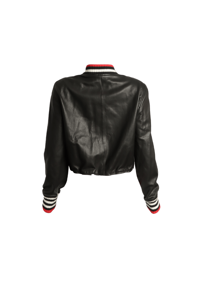 LEATHER WEB JACKET