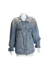 CRYSTAL EMBELLISHMENTS DENIM JACKET 38