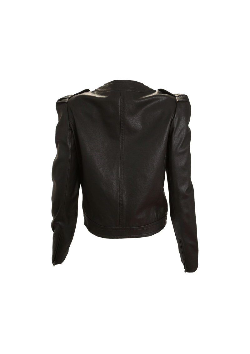 LAMBSKIN LEATHER JACKET 36