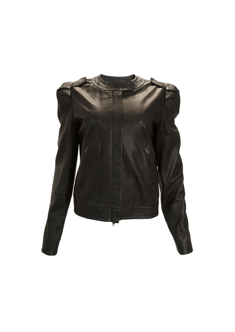 LAMBSKIN LEATHER JACKET 36