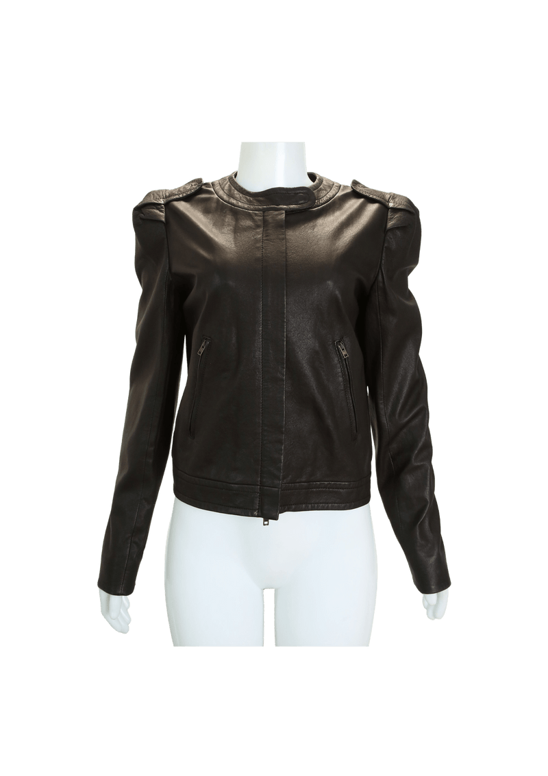 LAMBSKIN LEATHER JACKET 36