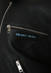 SHEARLING LEATHER BIKER JACKET 36