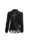 LEATHER FRINGE JACKET 34