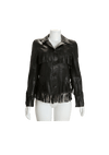 LEATHER FRINGE JACKET 34